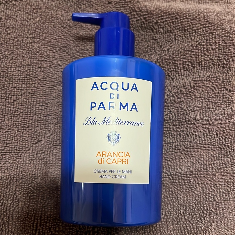 Acqua di Parma Blue mediterraneo Arancha si Capri hand cream